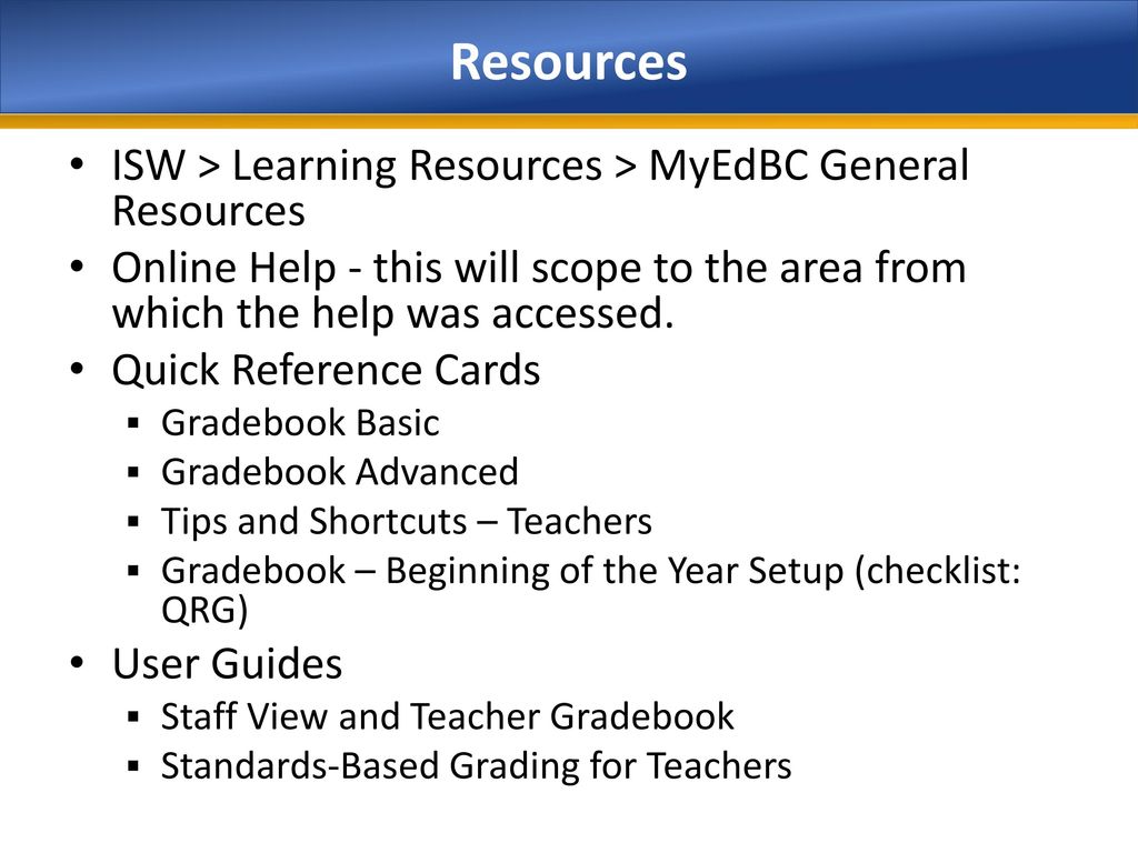 Teacher Gradebook Setup For Middle & High Schools - Ppt Download